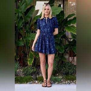 Apiece Apart Dark Blue Mini Dress
